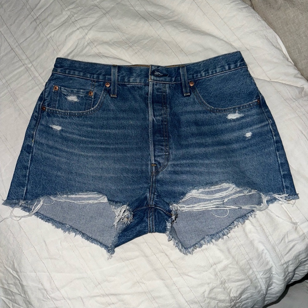 Denim Distressed Women Shorts